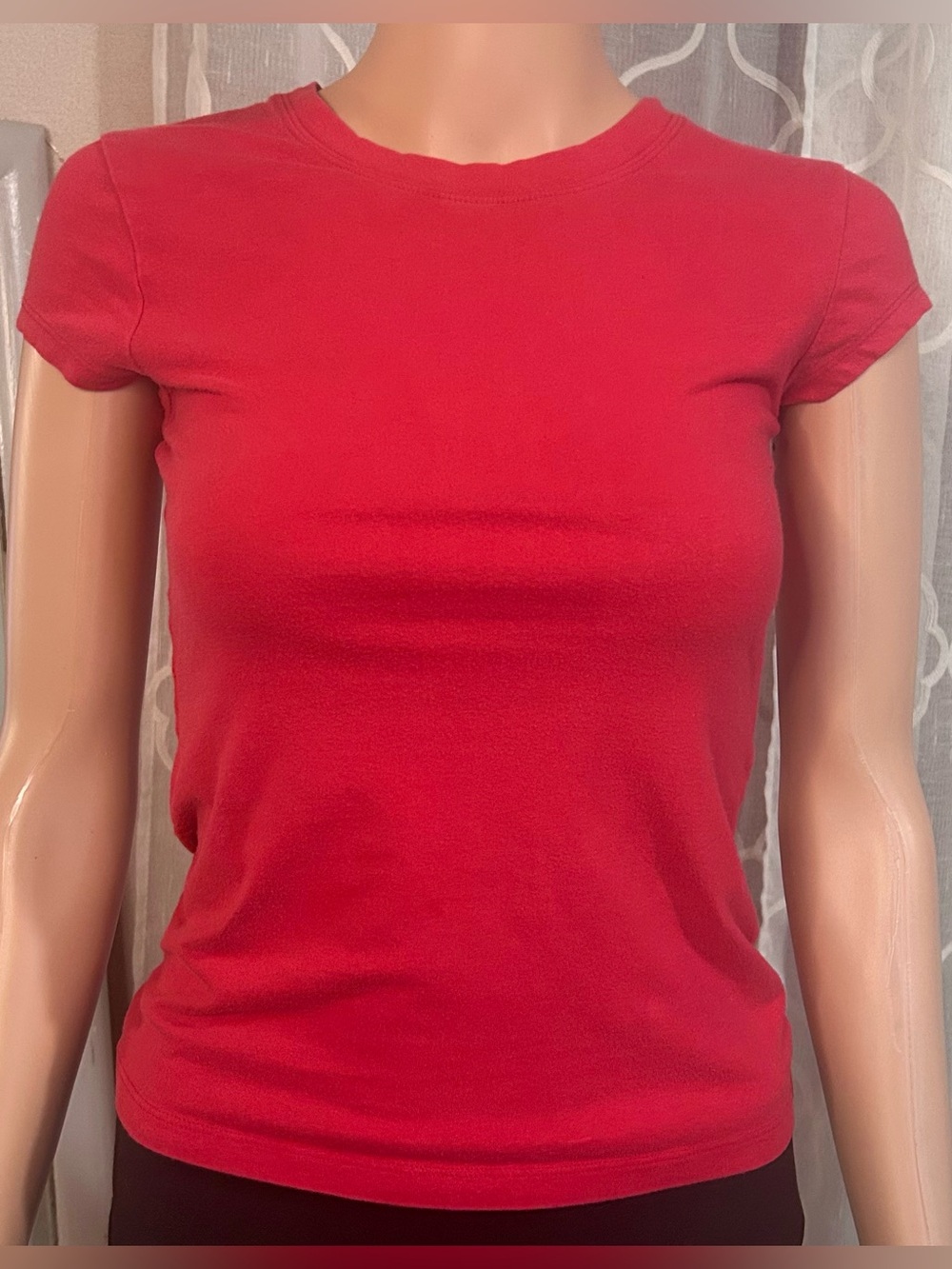 Classic Red Crewneck T-Shirt - Women